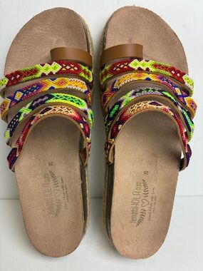 🇲🇽Authentic Leather Mexican Huarache Sandal🇲🇽 Handmade Artsan Mex 26 US 9.5-10